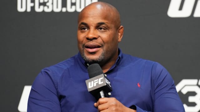 Daniel Cormier speaks during a UFC fan Q&A.